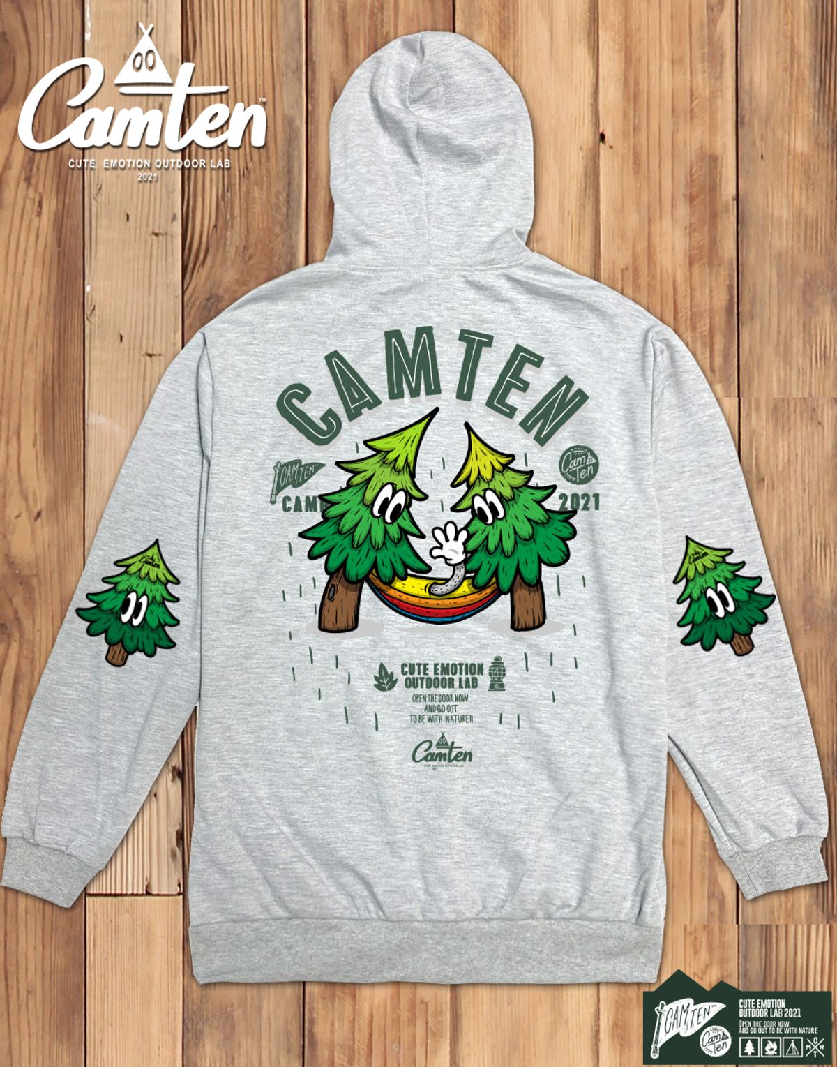 돌돌(DOLDOL) Camten-zipup-hoody-31 감성 캠핑 브랜드 캠텐 캐릭터 그래픽 집업 후드티 후디