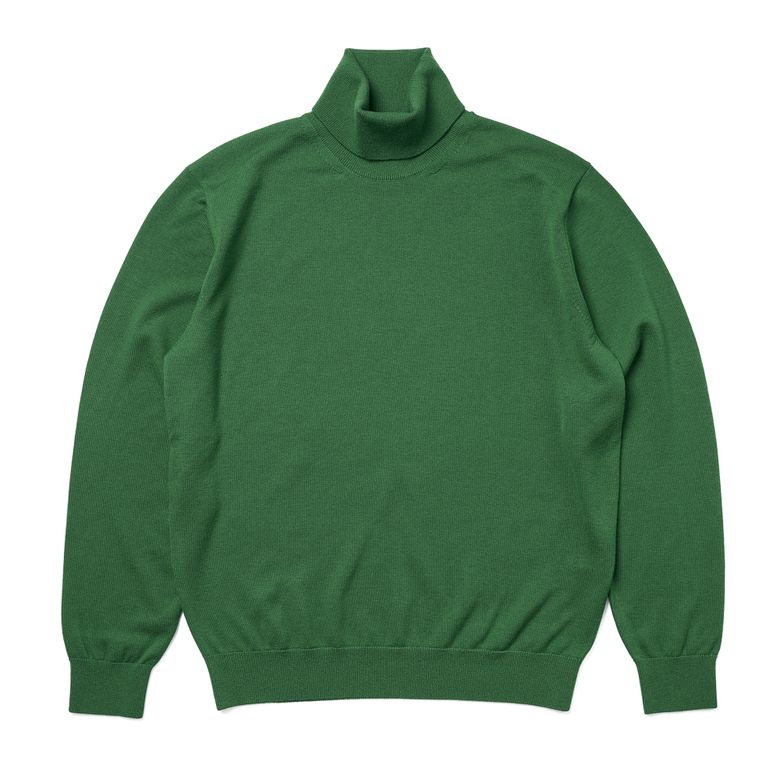 [Casual]  turtle-neck knit E.Green