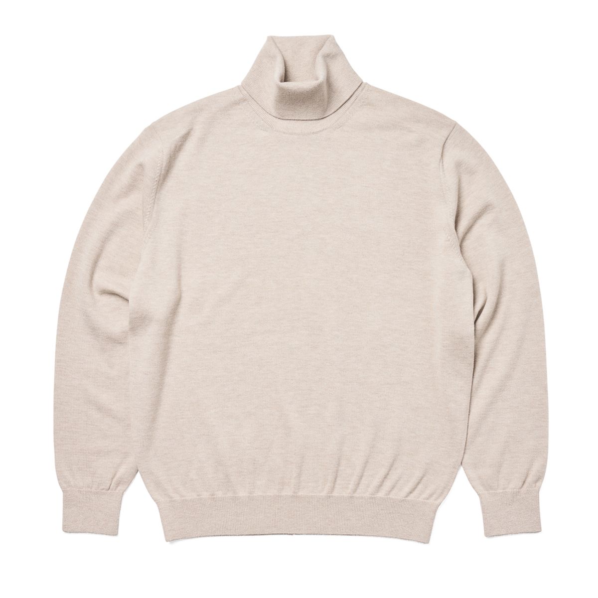베르노(VERNO) [Casual] turtle-neck knit Oatmeal