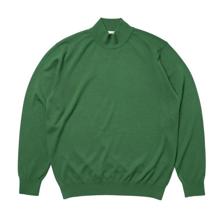 [Casual] mock-neck knit Earth green