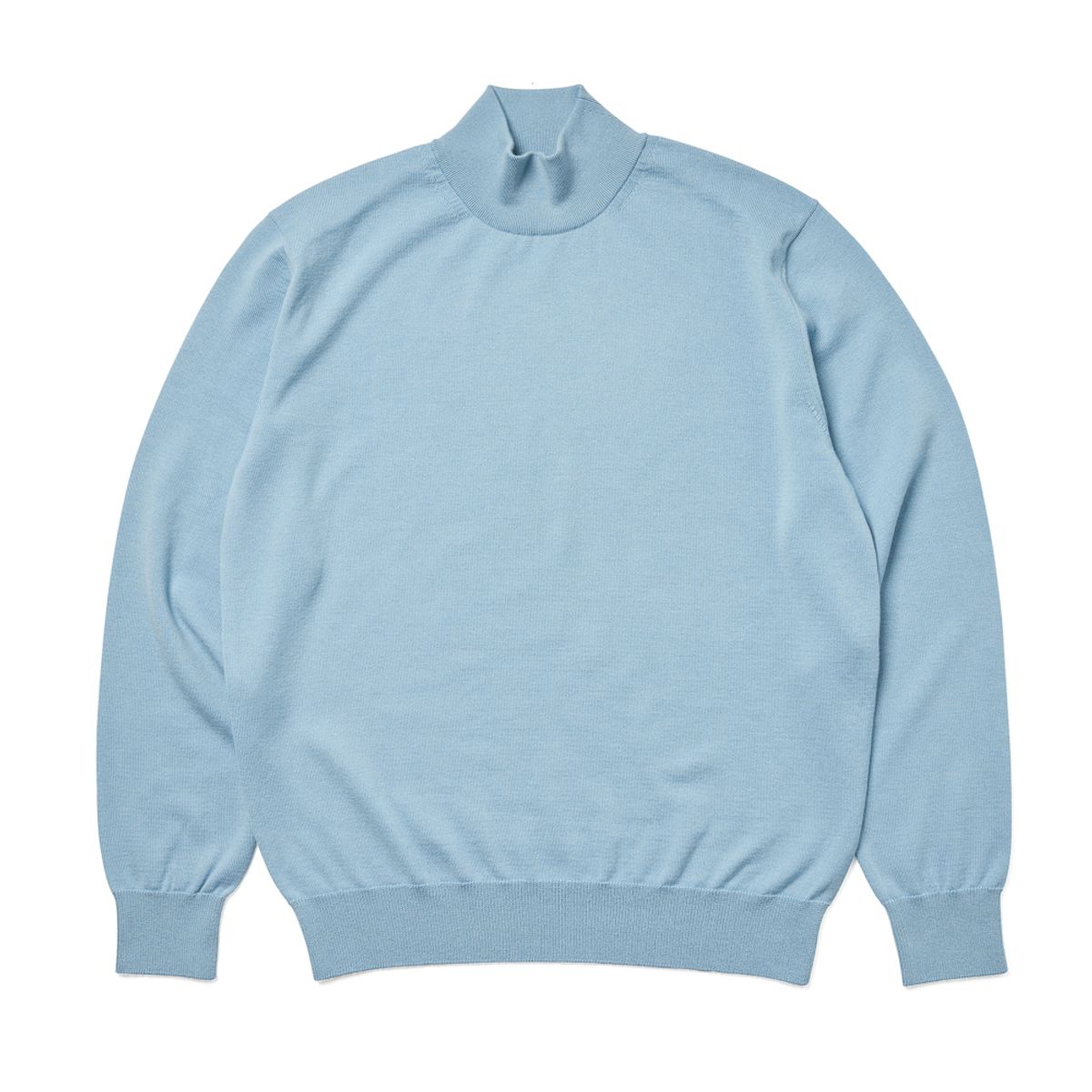 베르노(VERNO) [Casual] mock-neck knit Sky blue