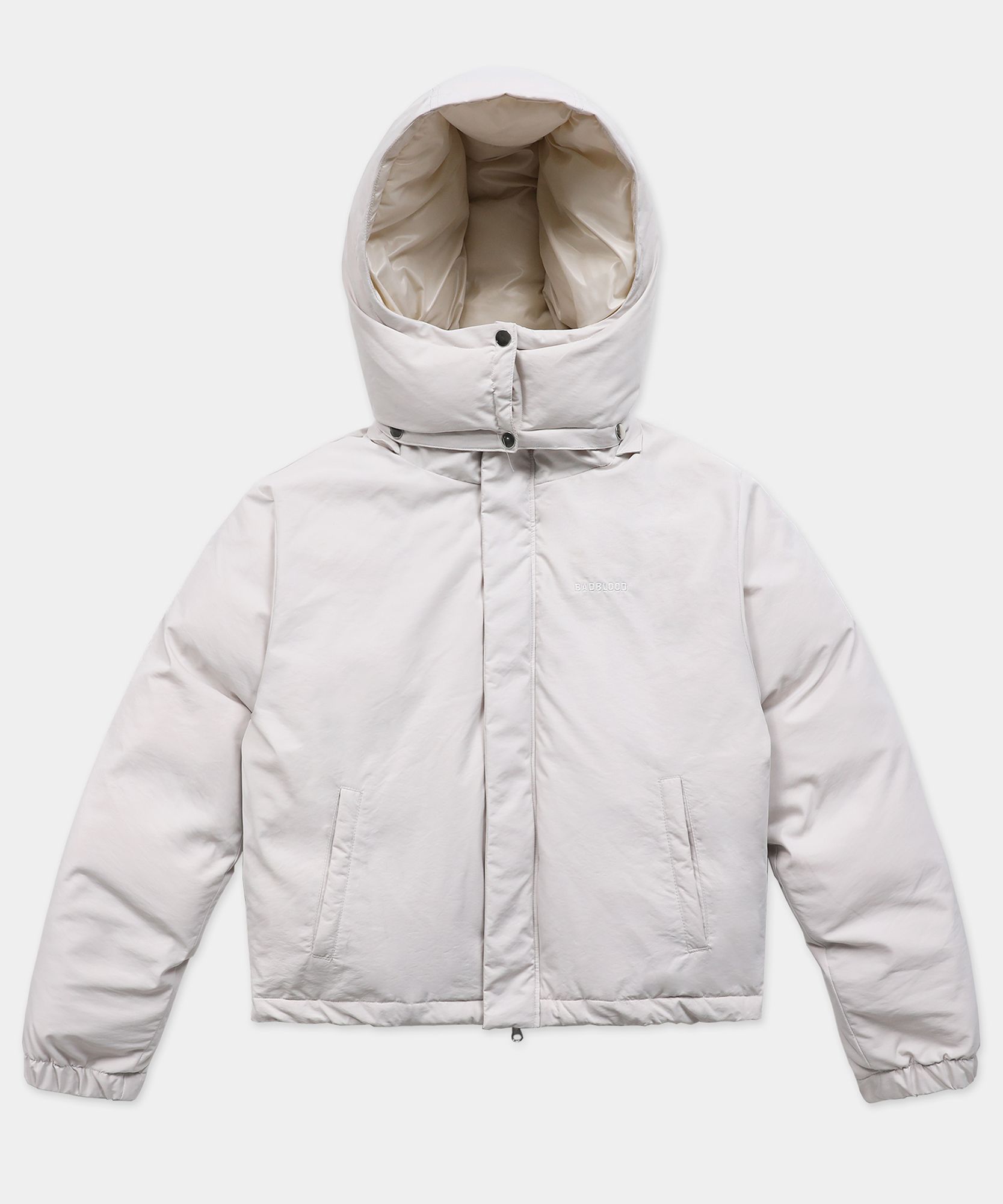 ★韓国人気★BADBLOOD★Cozy Hooded Puffer Jacket MUSINSA | BADBLOOD Cozy Hooded Puffer Jacket - Cream