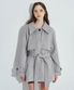 Wool Rich Half Coat [Gray]