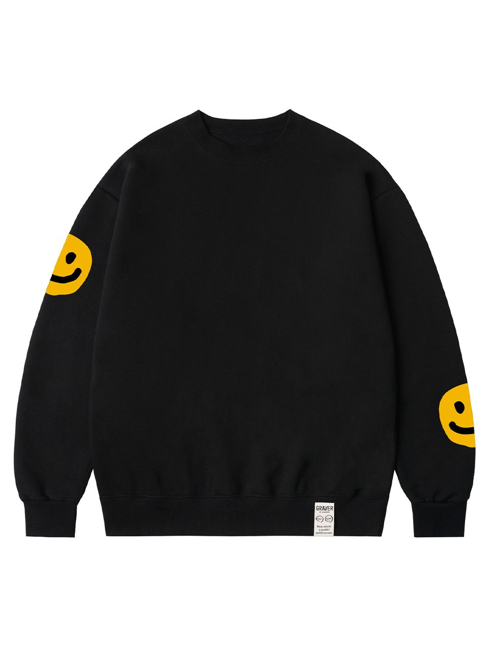 [GRAVER]★MULTI DOT SMILE DRAWING SWEATSHIRT MUSINSA | GRAVER [UNISEX] Multi-dot smile drawing