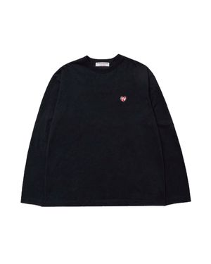 TV HEART LOGO LONG SLEEVE (BLACK)