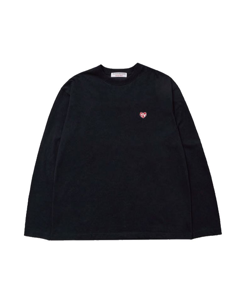 TV HEART LOGO LONG SLEEVE (BLACK)