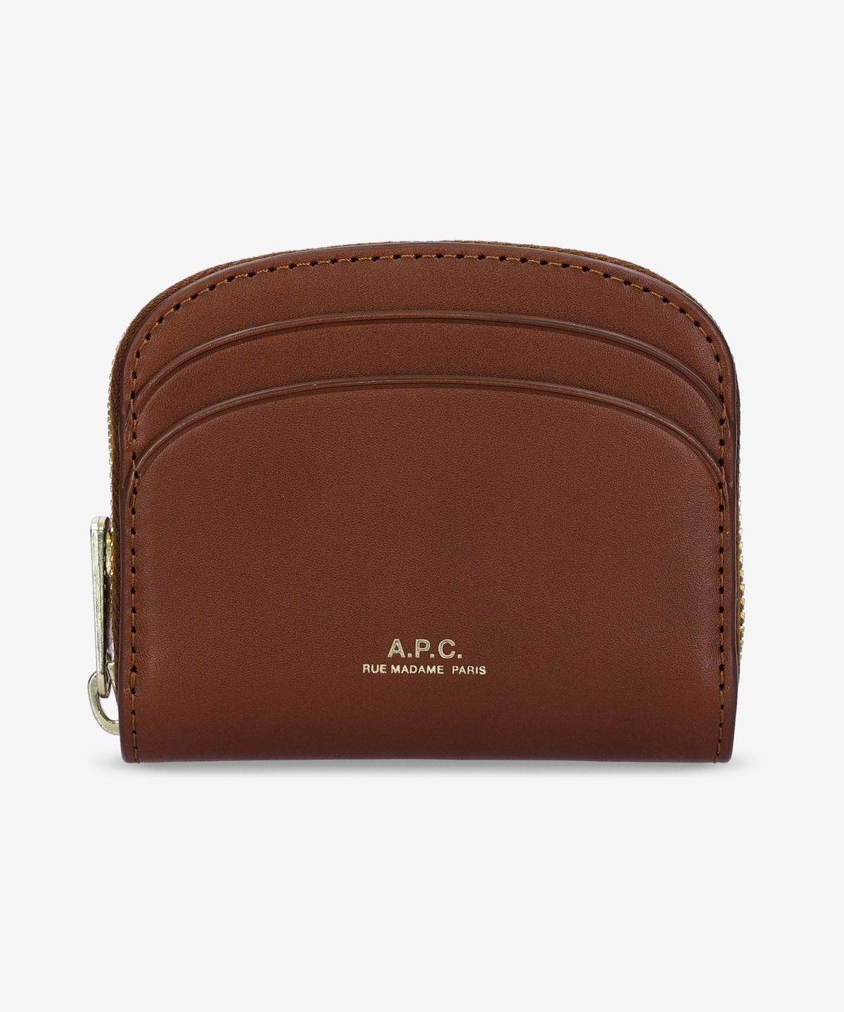 아페쎄(A.P.C.) 미니 컴팩트 데미 룬 반지갑 - 브라운 / PXAWVF63437CAD