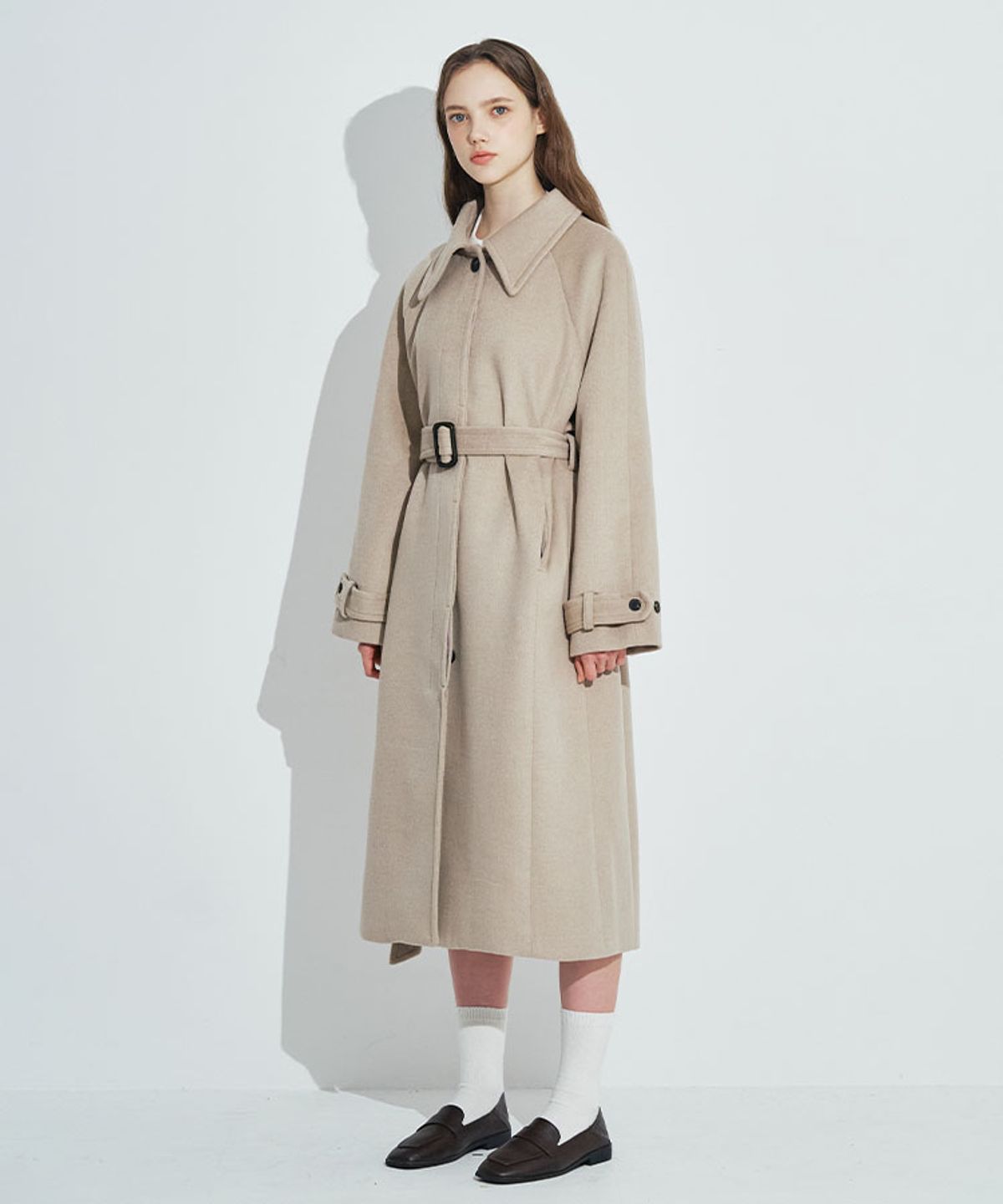 로제프란츠(ROSEFRANTZ) Classic Wool balmacaan Coat [Beige]