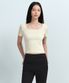 우먼즈 슬림 스퀘어 넥 티셔츠 [에그렛]