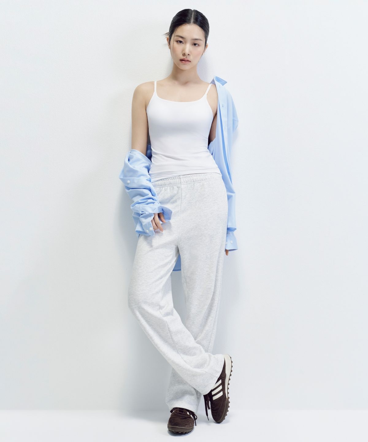 무신사 스탠다드 우먼(MUSINSA STANDARD WOMAN) [쿨탠다드] 우먼즈 베리어블 라운지 스웨트 팬츠 [멜란지 라이트 그레이]