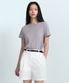 우먼즈 모달 블렌드 베이식 크루 넥 티셔츠 [퍼플 그레이]
