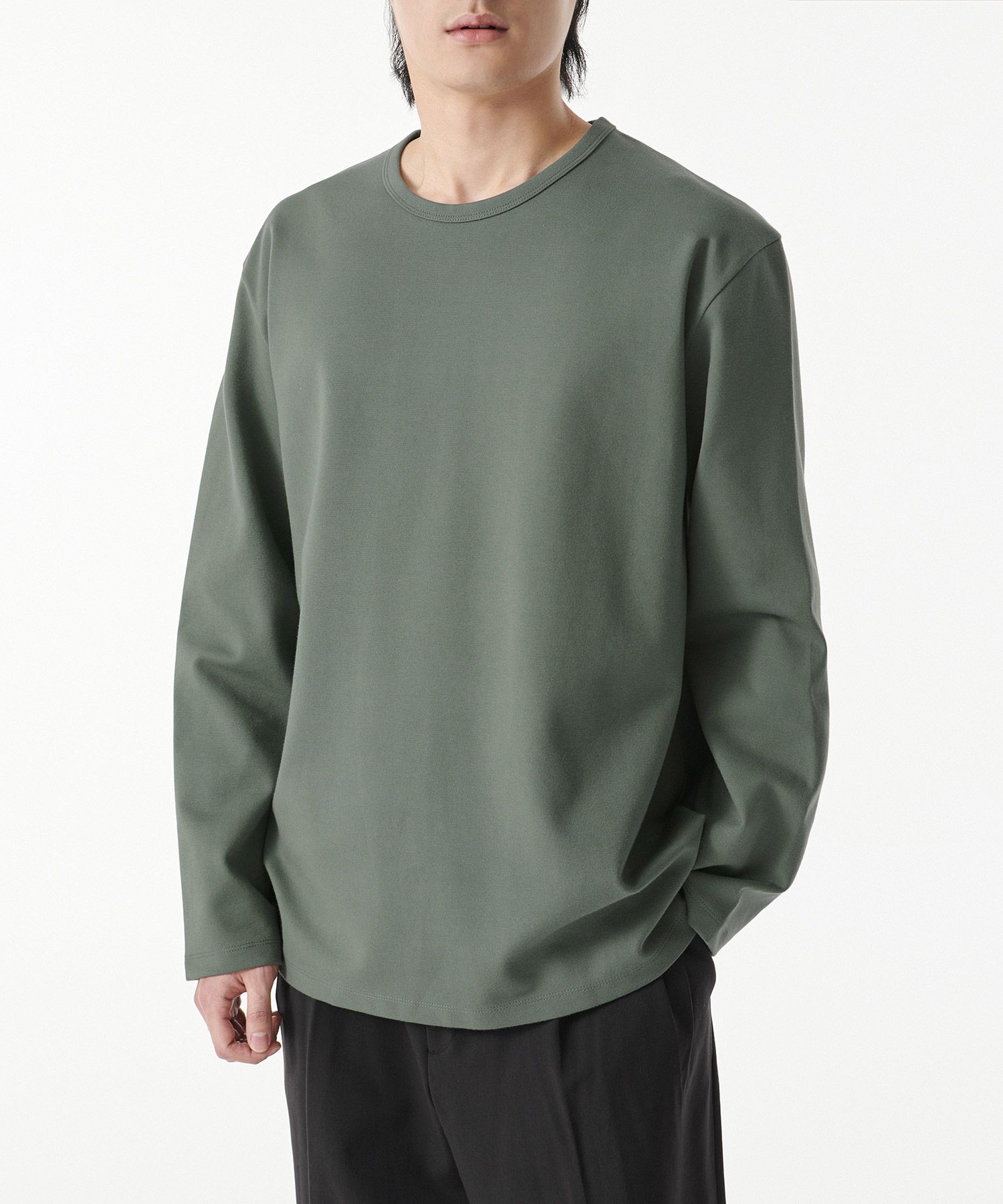 Tシャツ・カットソー *MUSINSA STANDARD* Heavy Ponte Relaxed Crew Neck Long Sleeve MUSINSA | MUSINSA STANDARD Heavy Ponte Relaxed Crew Neck