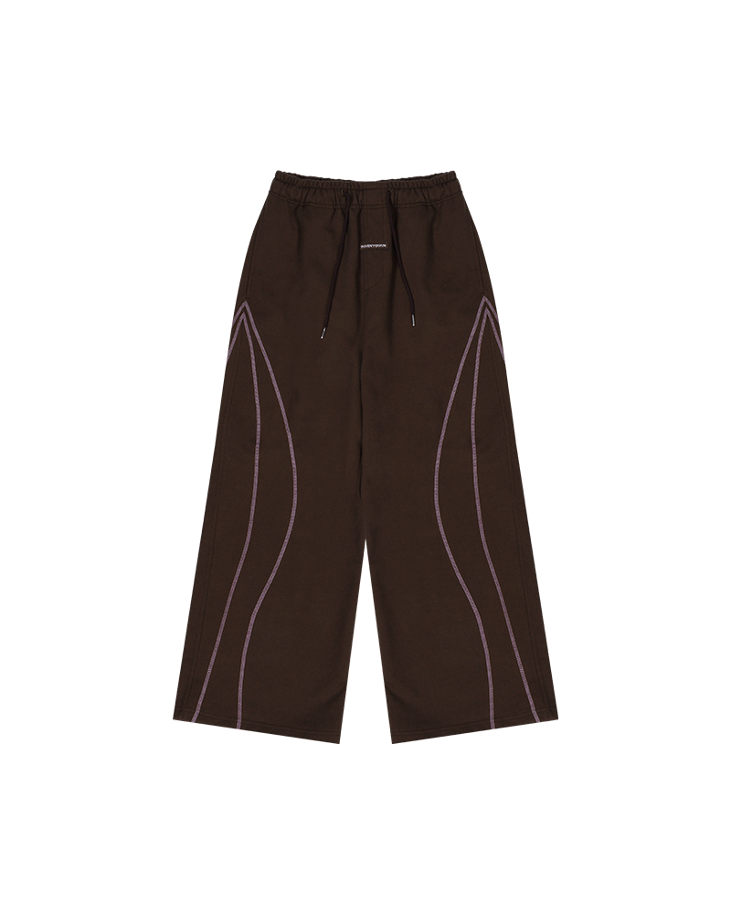 MUSINSA公式 | BORN TO WIN STITCH LINE WIDE PANTS [BROWN]