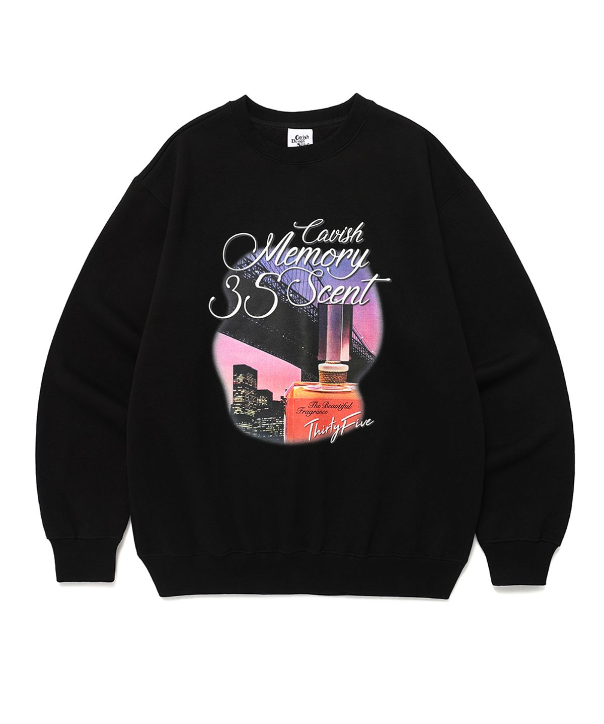 카비시(CAVISH) MEMORY 35SCENT SWEATSHIRT BLACK(CV2DFUM447B)