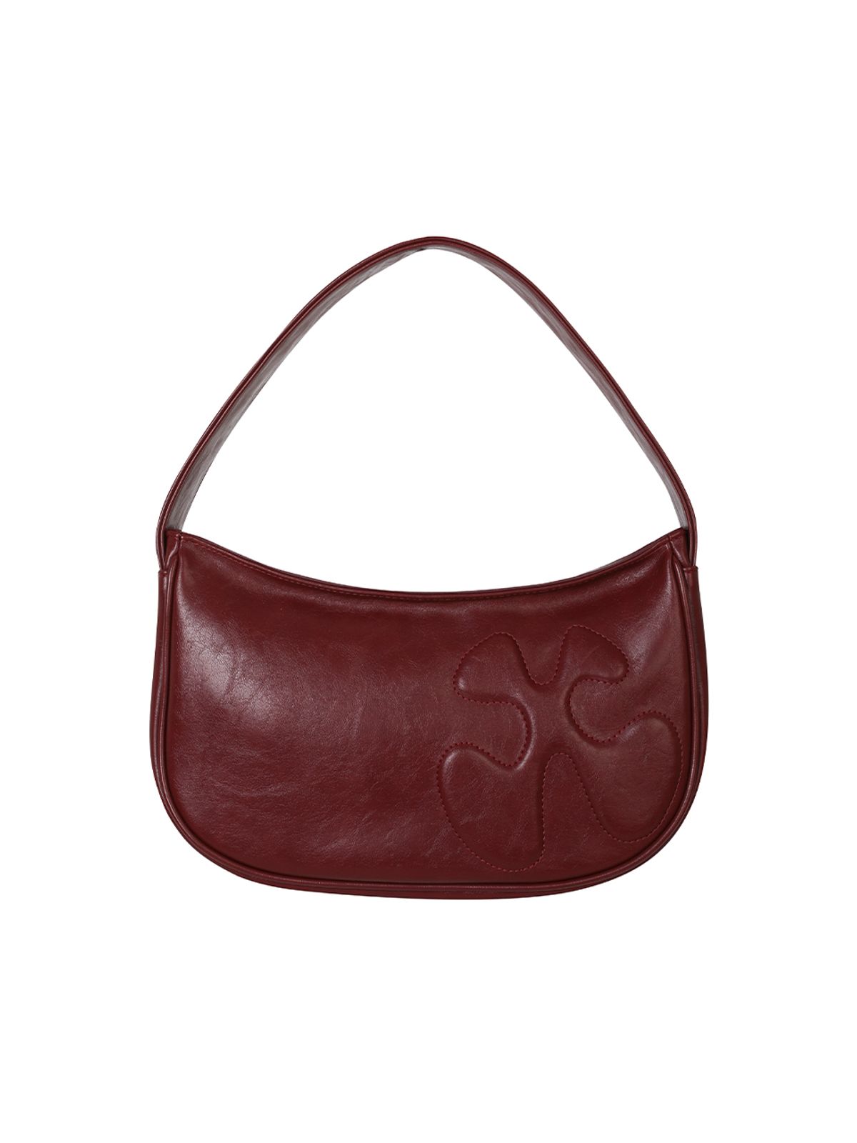 와이이이엘(YEEL) EMBROIDERED LOGO SHOULDER BAG RED