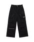 METAL LOGO CARGO PANTS (BLACK)