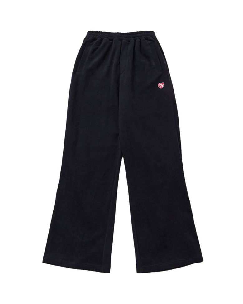 TV HEART LOGO SWEATPANTS (BLACK)