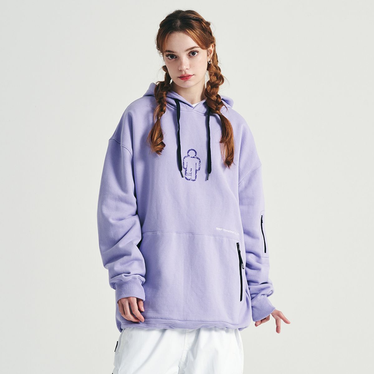 롬프(ROMP) TF CRACK HOODIE (LAVENDER)