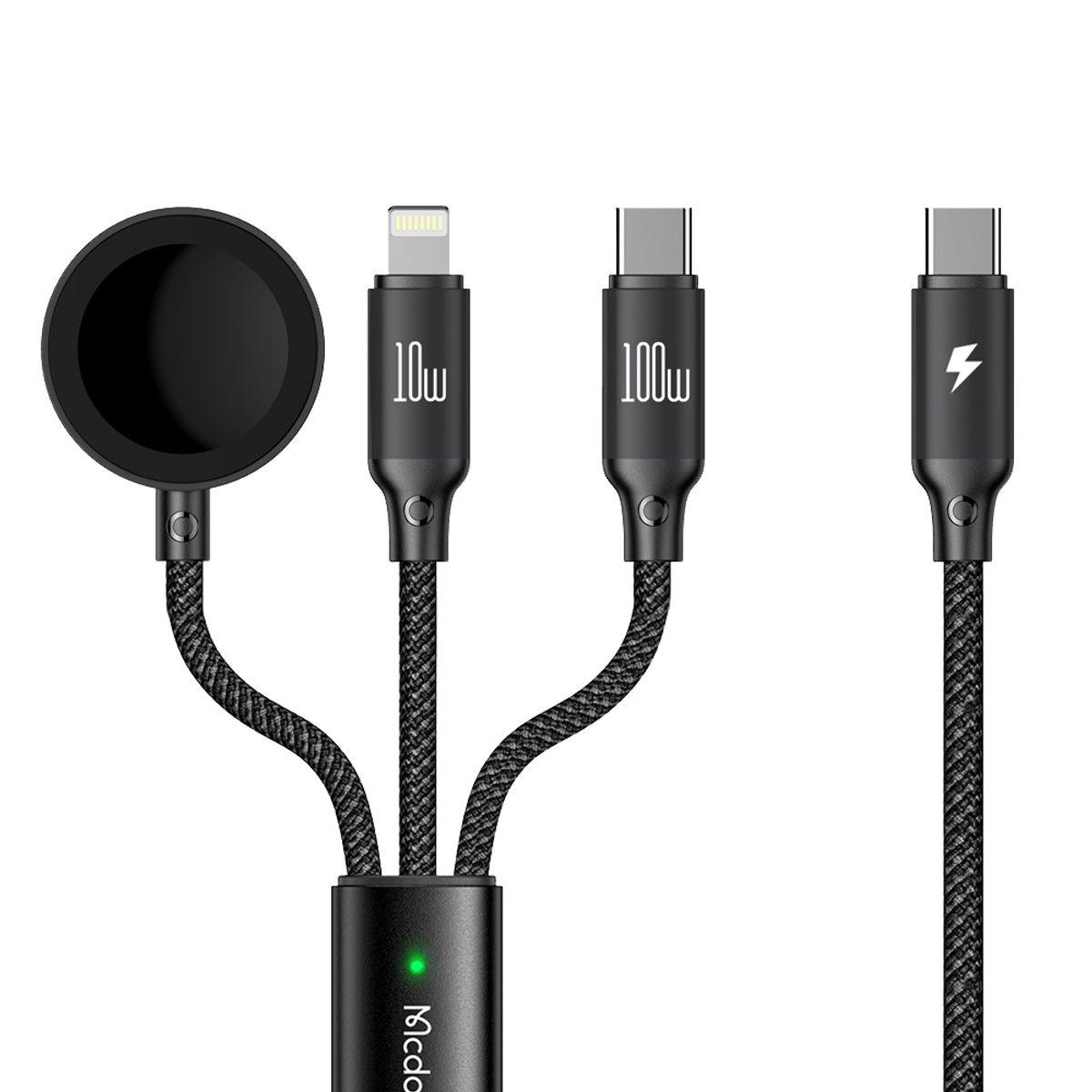 맥도도(MCDODO) 3in1 C타입 애플워치 올인원 멀티 고속충전 케이블 CA494