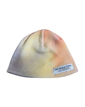 LOGO STITCHED SPRAY PRINTED BEANIE (ORANGE)