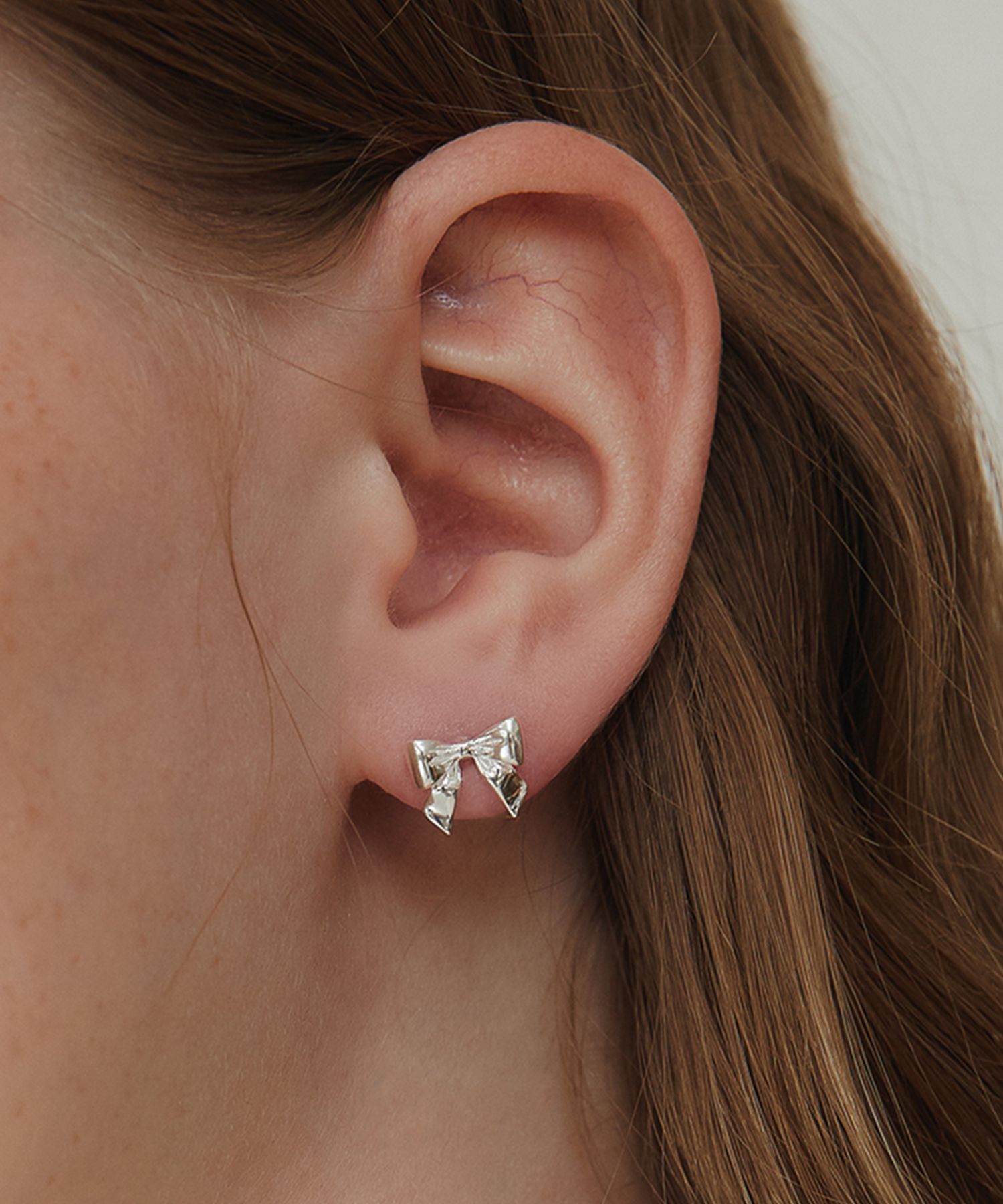 ☆TATIANA☆ Silver 925 Sailor Ribbon Earrings EC3074 MUSINSA | TATIANA (Silver 925) Sailor Ribbon Earrings EC3074