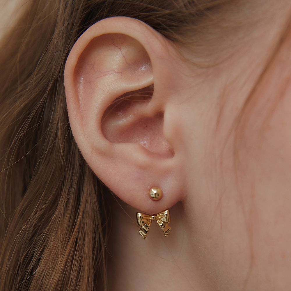 【TATIANA】Party Ribbon EarJacket Earring EC3075〜ピアス TATIANA】Party Ribbon EarJacket Earring EC3075〜ピアス