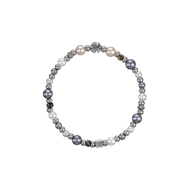 shell multi pearl beads bracelet
