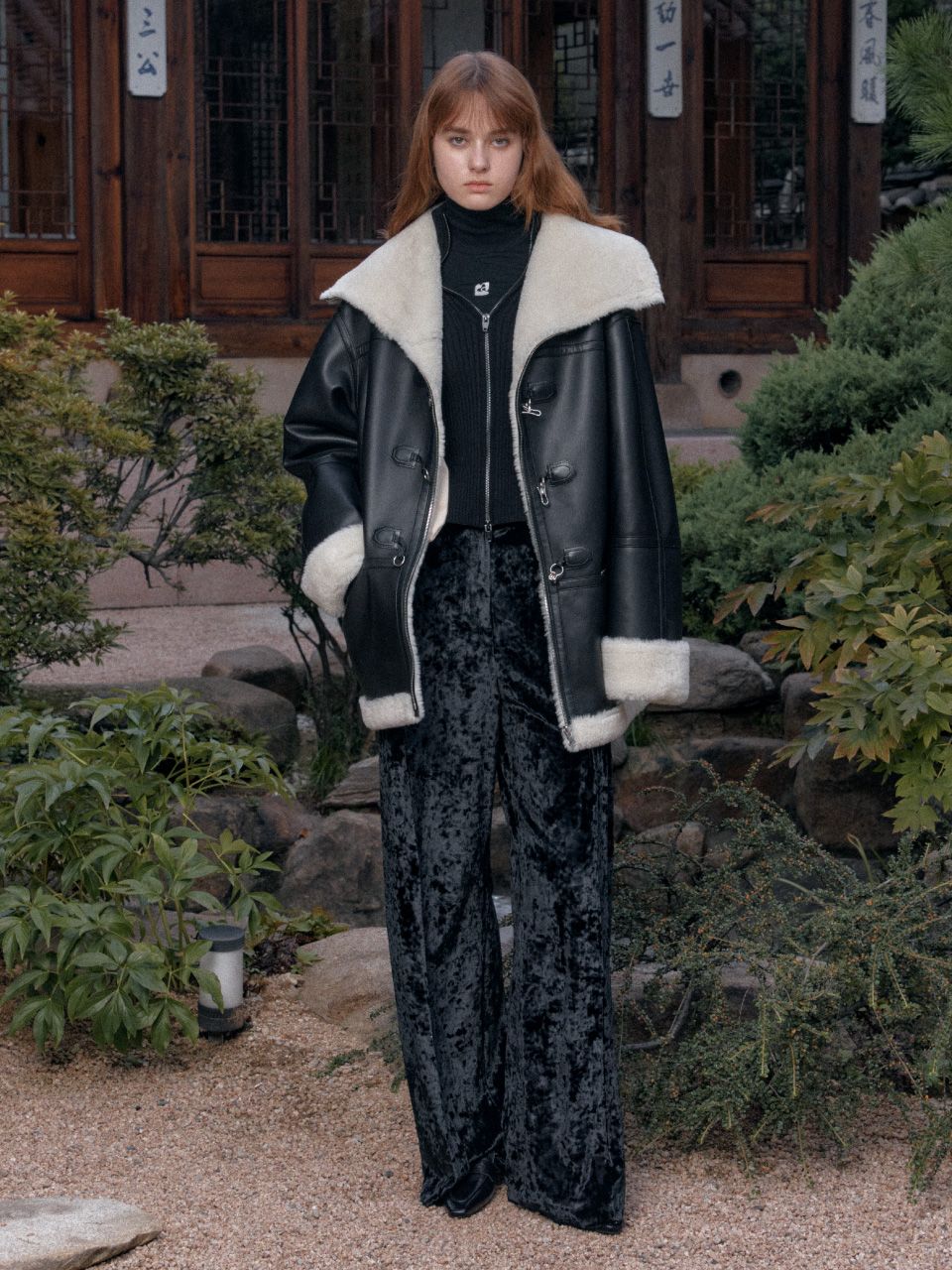 コート |MUSEE| DARIA Shearing Reversible Mustang Coat_Black MUSINSA | MUSEE DARIA Faux-Shearing Reversible Mustang Coat