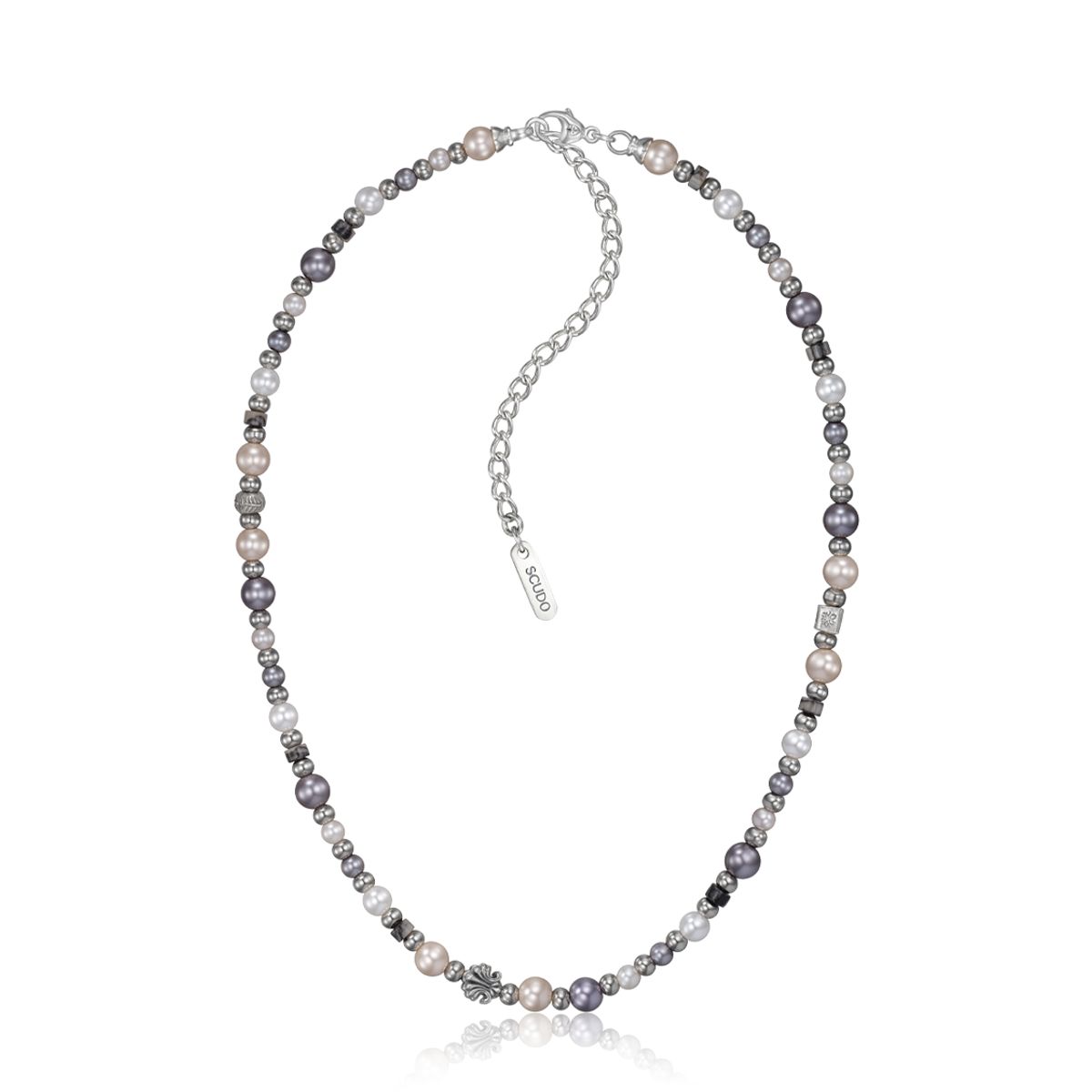 스쿠도(SCUDO) shell multi pearl karen necklace