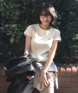 [쁨이 PICK] 라글란 반팔 티셔츠 (IVORY)