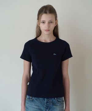 [쁨이 PICK] RAGLAN HALF SLEEVE T-SHIRT NAVY
