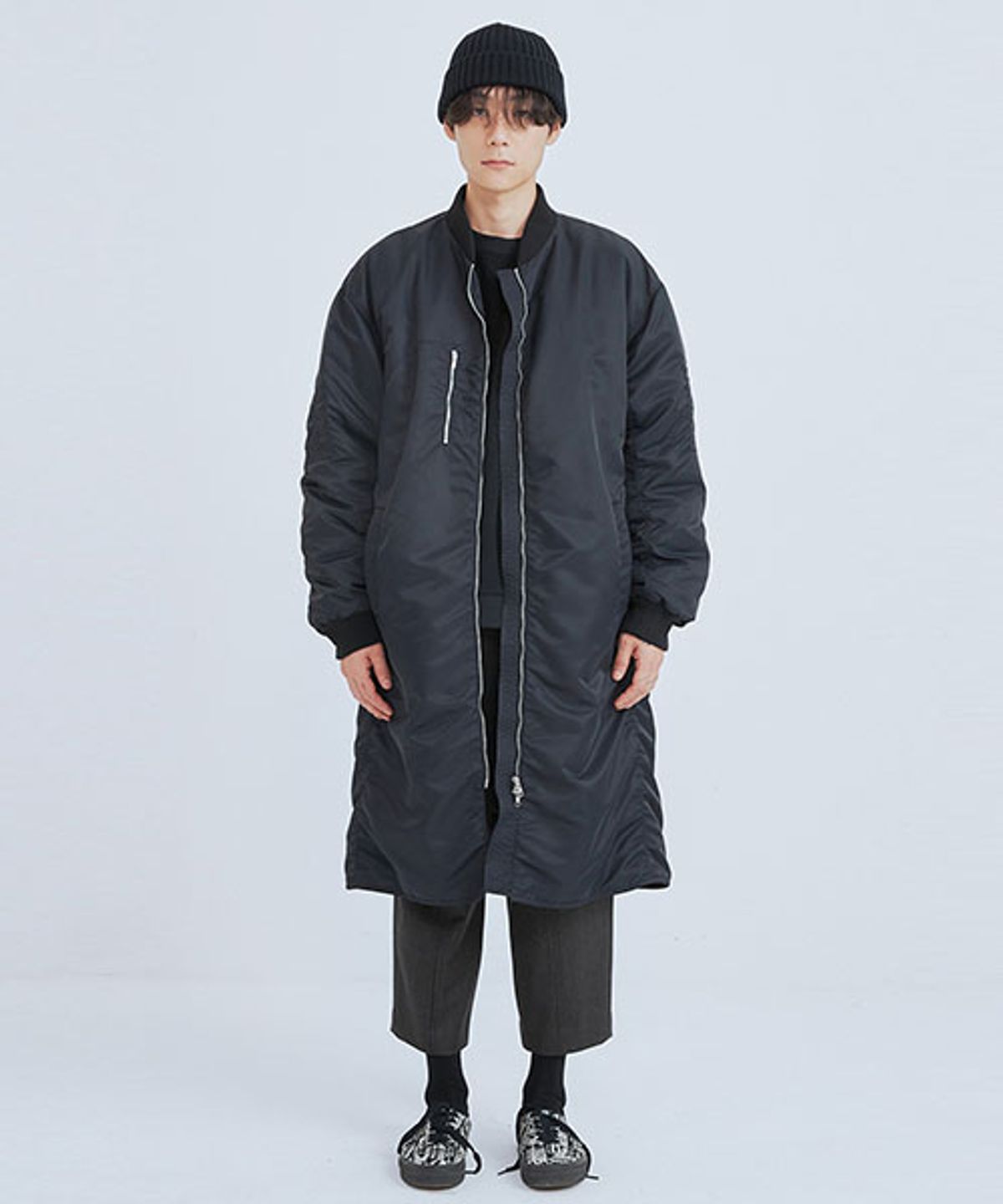 래코드(RECODE) Pocket Detail Long Jumper_RKUAW23617BKX