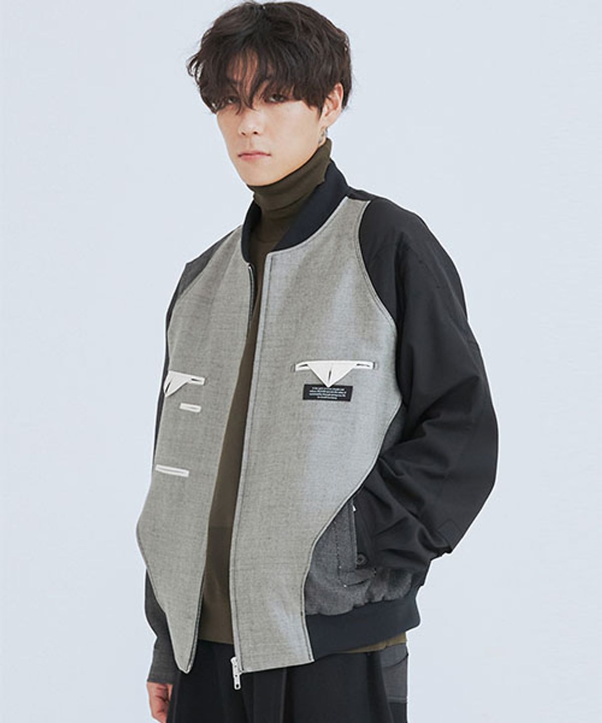 래코드(RECODE) Insideout Pocket Detail Jumper_RKUAW23613GYX
