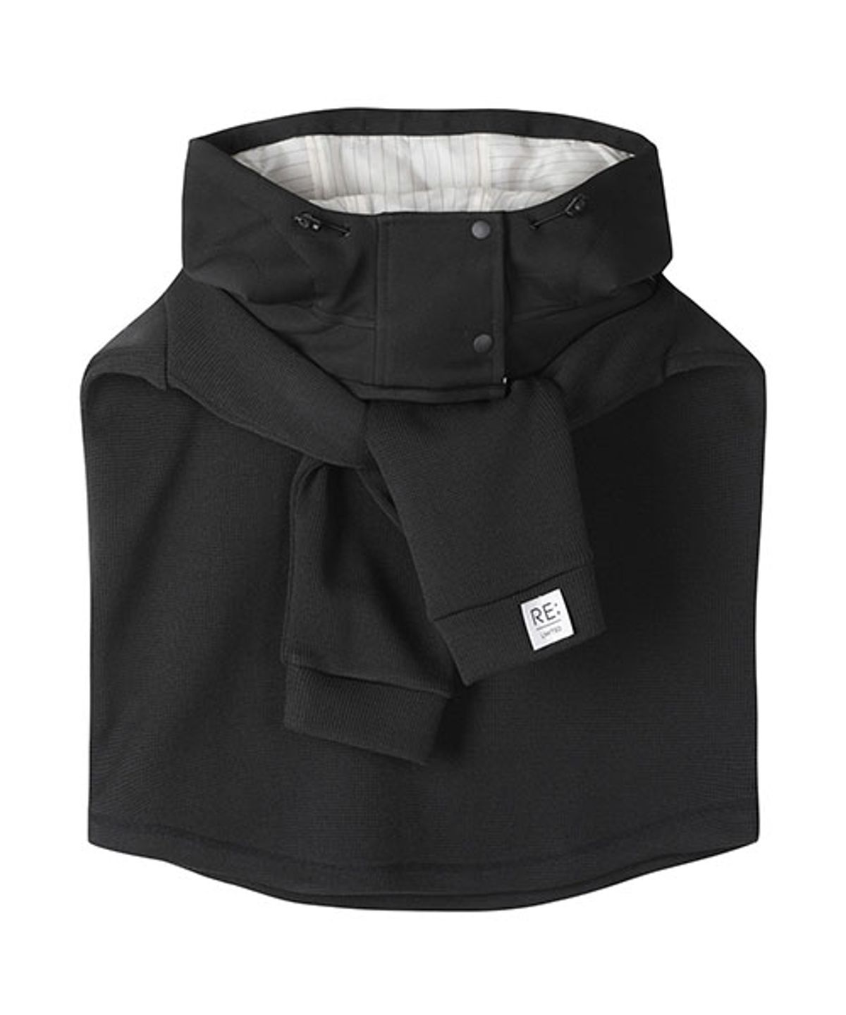 래코드(RECODE) Hoodie Mixed Bolero Cardigan_RYAAW23544BKX