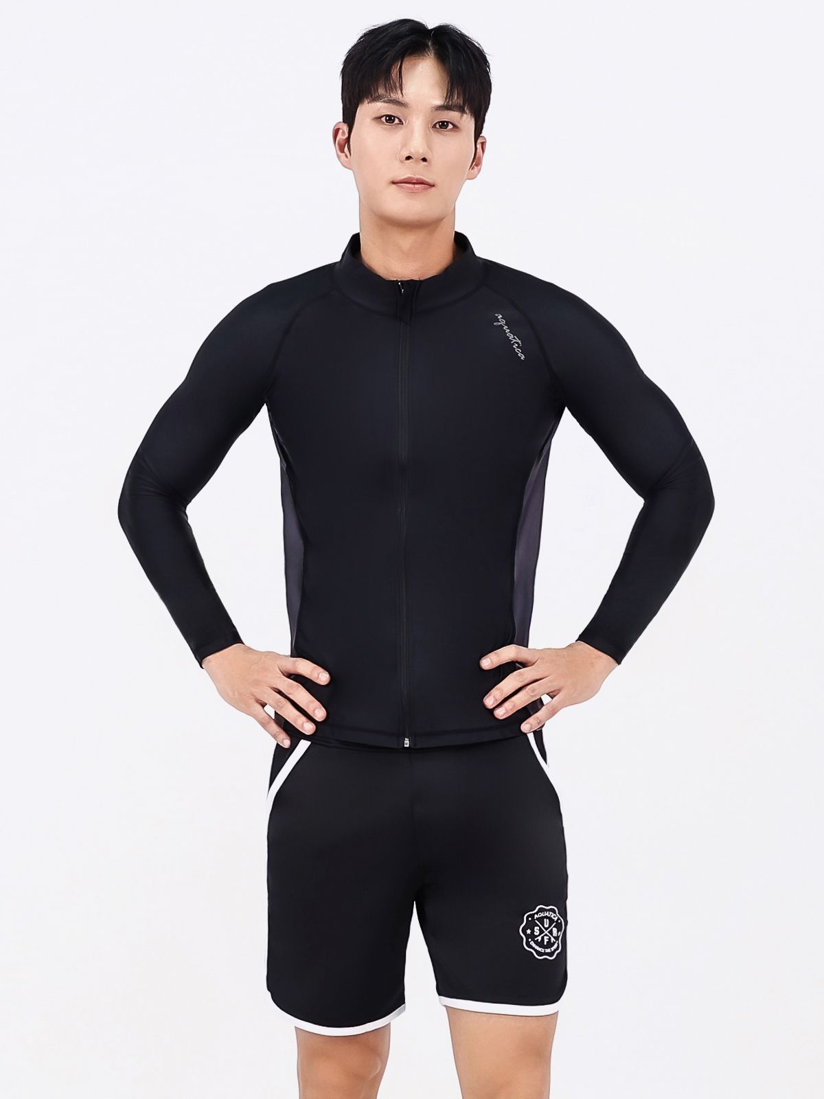 아쿠아티카(AQUATICA) 남성 래쉬가드 AQAMBB-트렁크 반바지 상하의세트