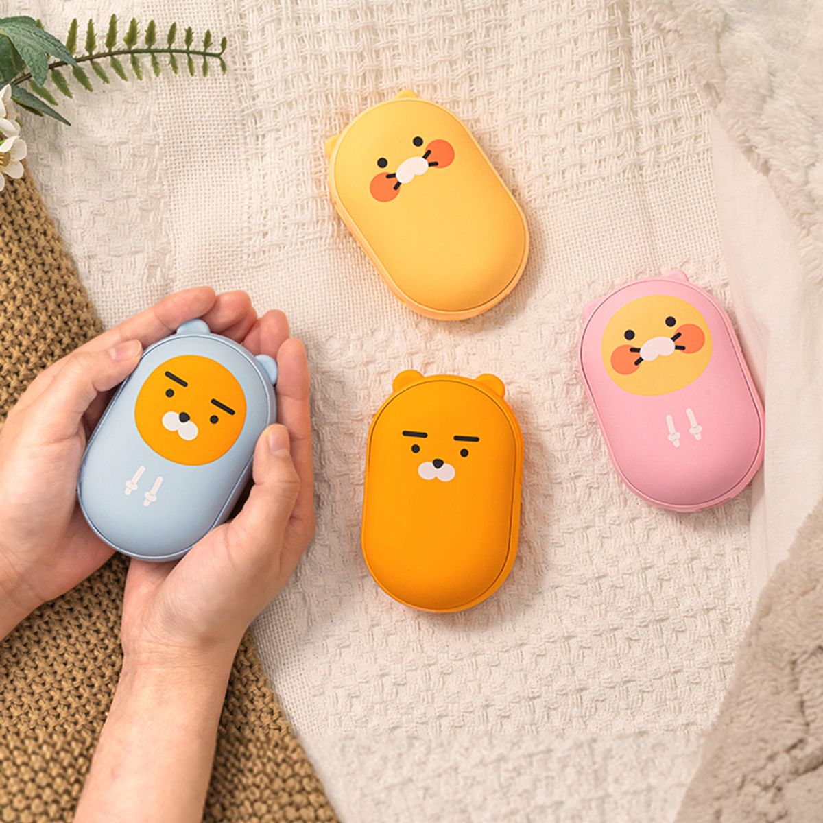 카카오프렌즈 파트너(KAKAOFRIENDS PARTNERS) 조약돌 손난로 보조배터리 5000mAh C타입 충전