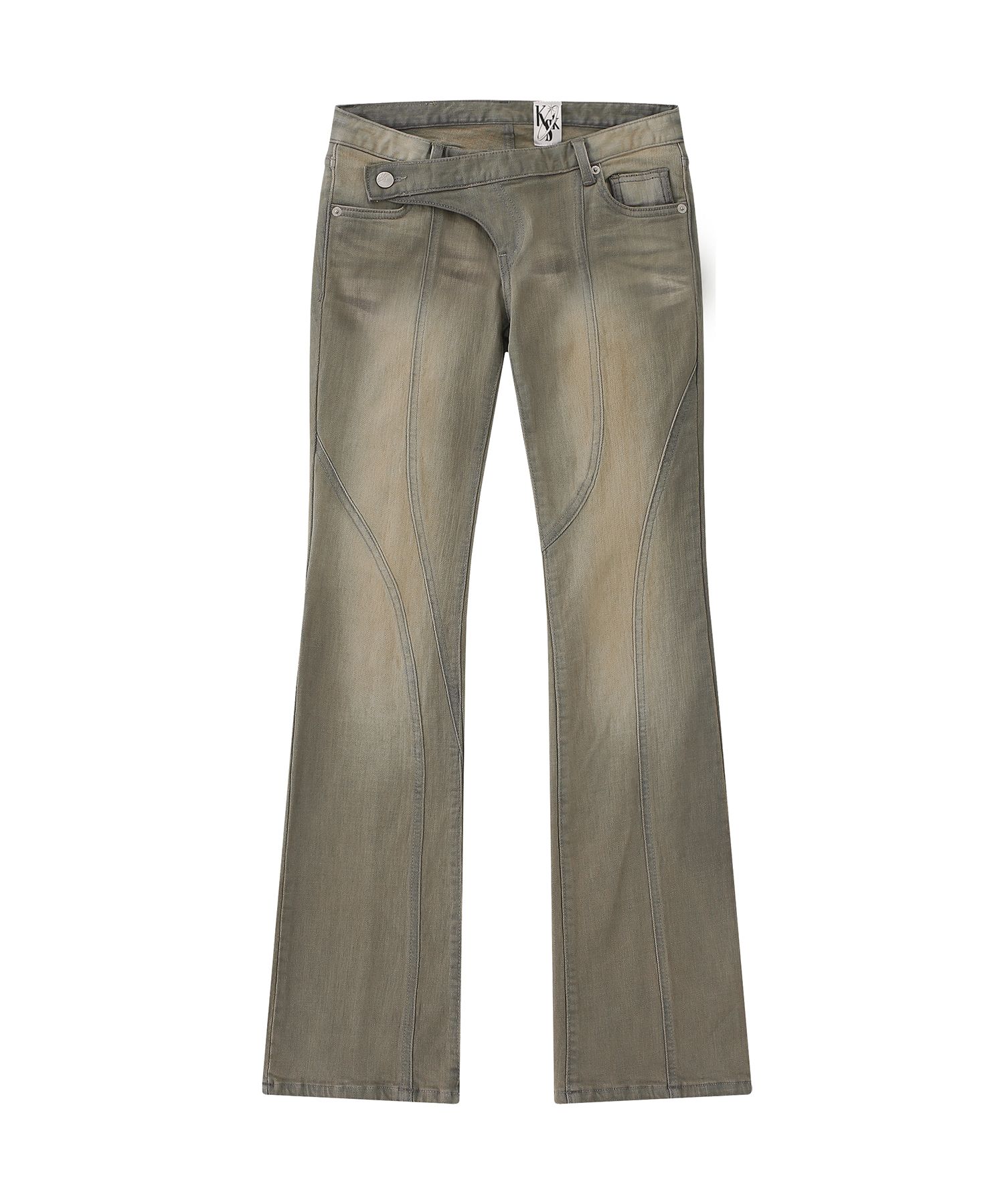 Kashiko】Embroidered Washing Denim Pants (Kashiko/デニム