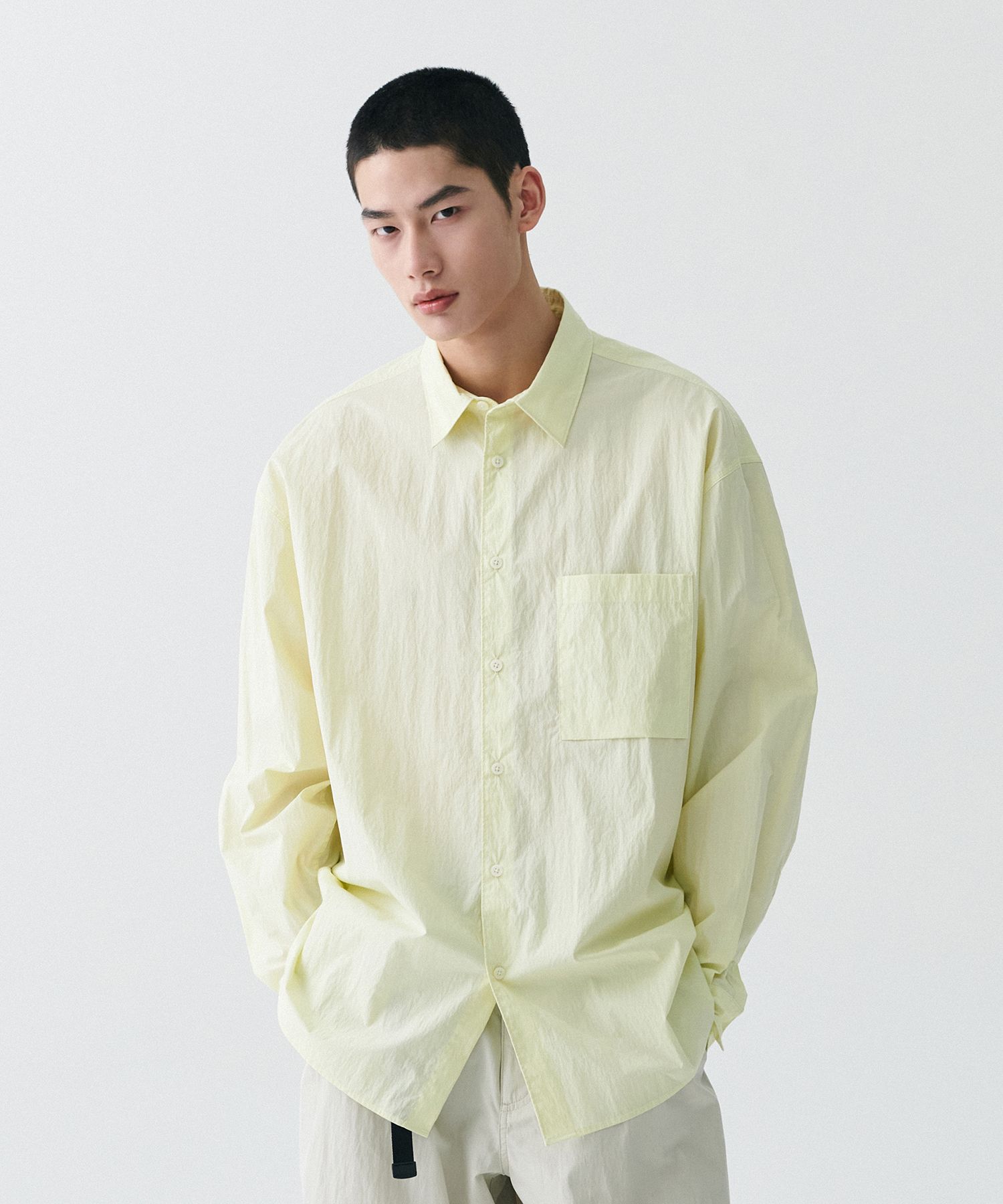★MUSINSA STANDARD★ City Leisure CN Oversized Shirt Khaki M MUSINSA | MUSINSA STANDARD City Leisure CN Oversized Short