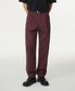 원 턱 레귤러 핏 치노 팬츠 [버건디]