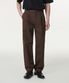 원 턱 레귤러 핏 치노 팬츠 [바로크 브라운]