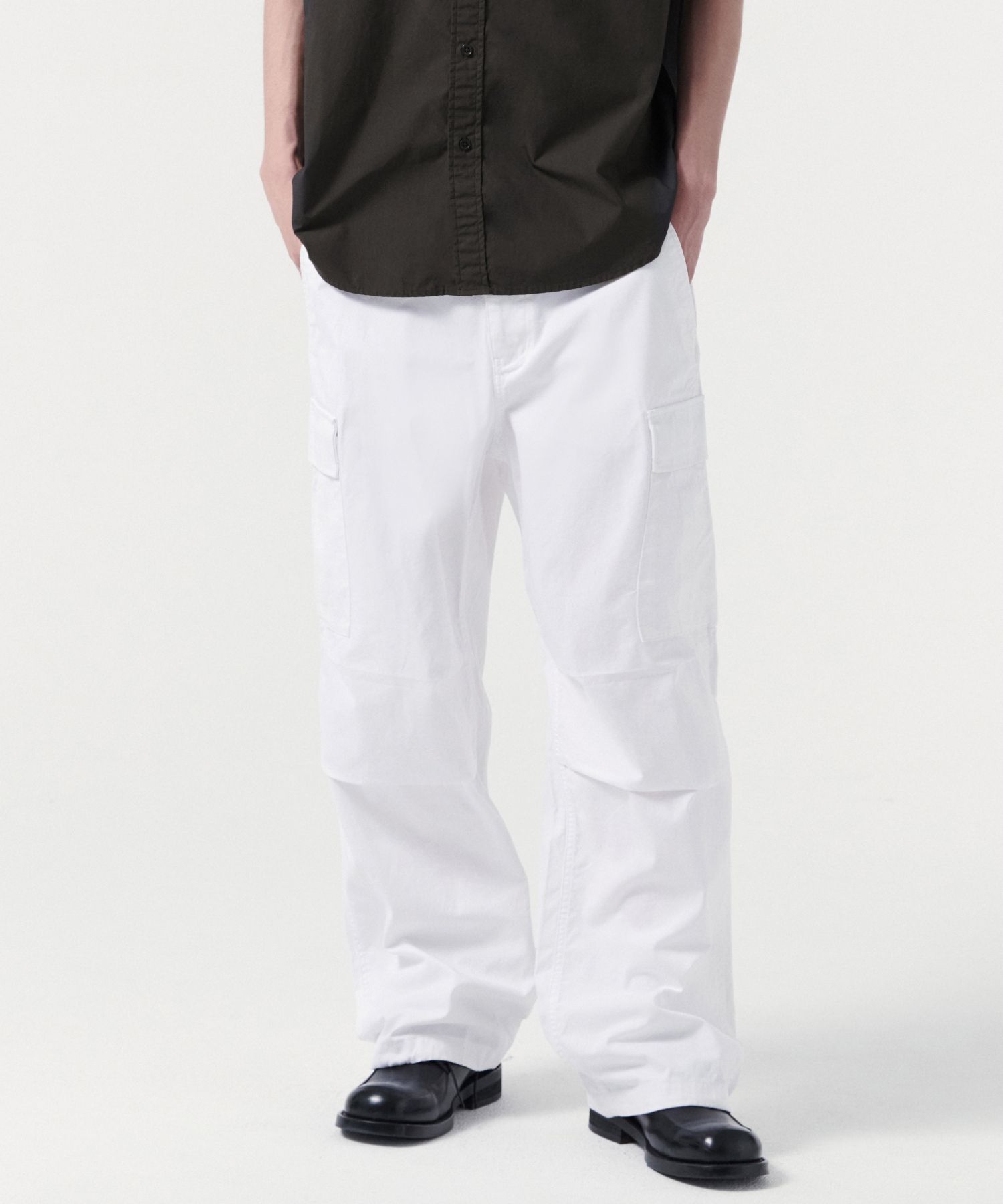 MUSINSA公式 | MUSINSA STANDARD Cotton Parachute Cargo Pants [Off 