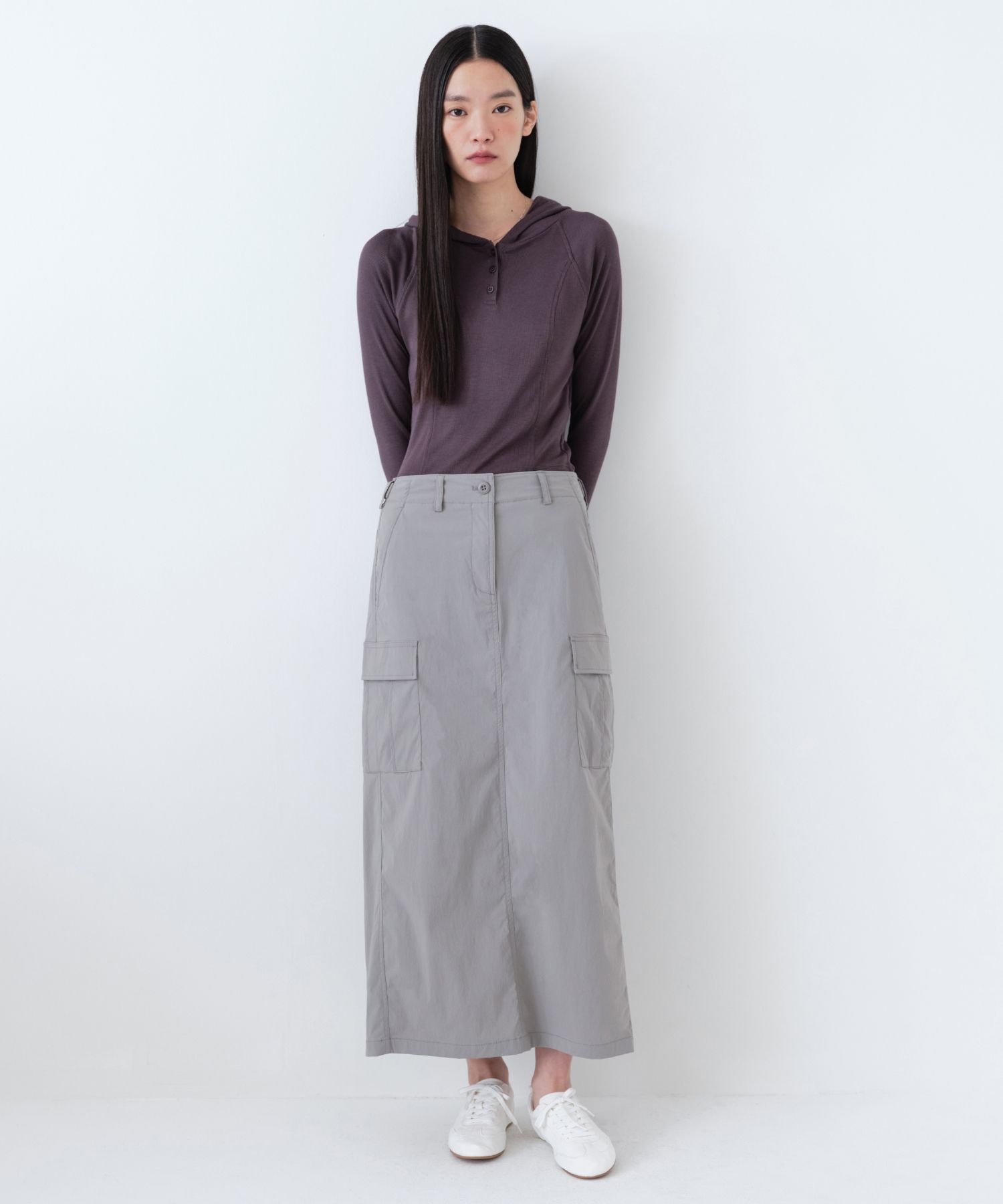 スカート musinsastandardwoman Women's Cargo Maxi Skirt Light Grey MWC MUSINSA | MUSINSA STANDARD WOMAN Women's Cargo Maxi Skirt