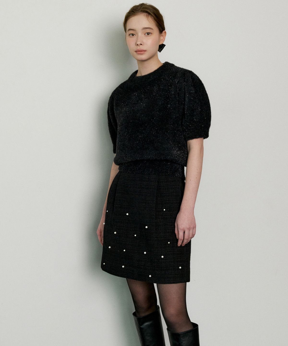 오떼뜨(OCTETTE) PEARL VOLUM KNIT_2COLOR