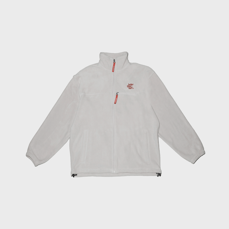 LOGO FLEECE JACKET - GREY 로고 플리스 자켓 - 그레이