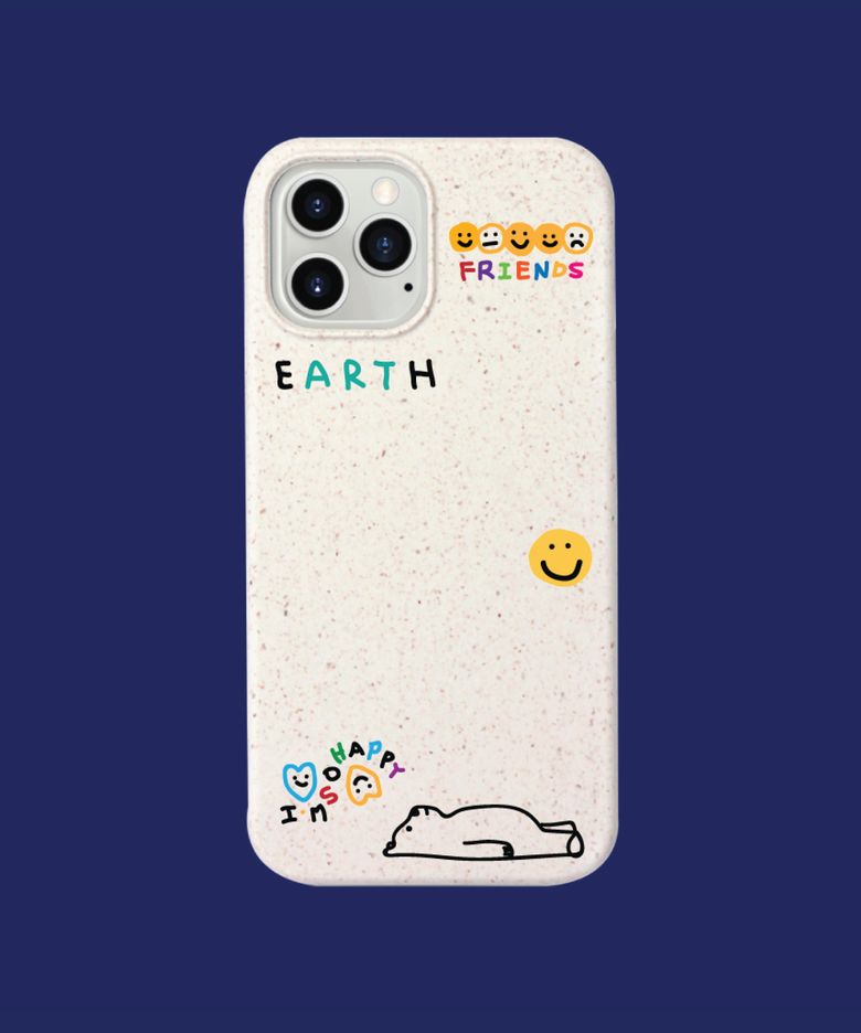 밀짚성분으로 유래한 폰케이스 Happy Earth
