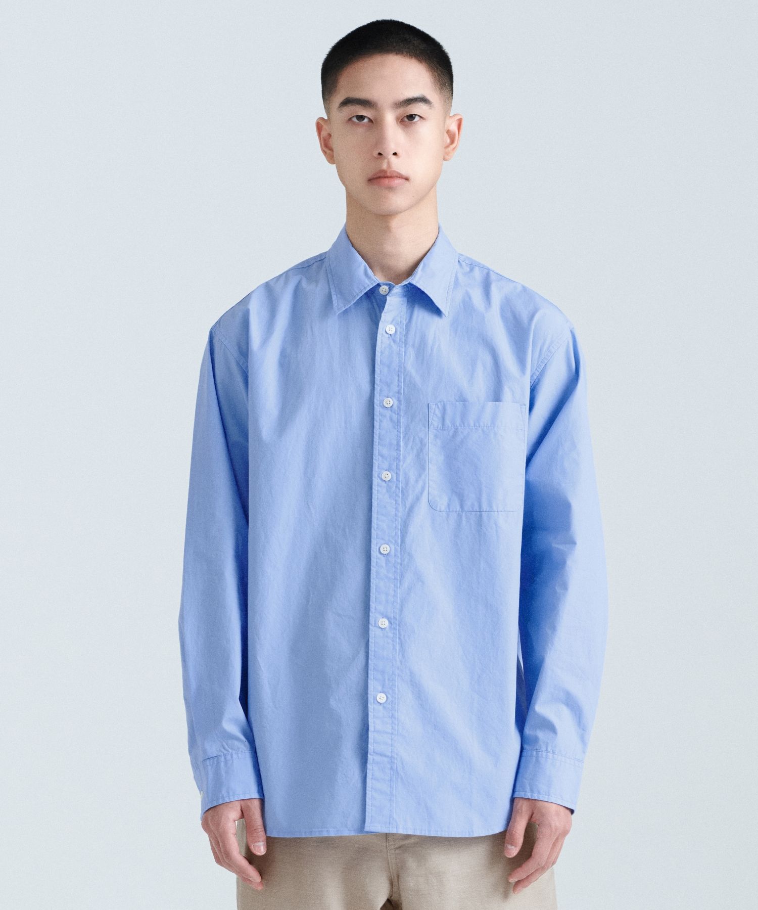 ★MUSINSA STANDARD★ Relaxed Soft Poplin Shirt Socks Blue MM MUSINSA | MUSINSA STANDARD Relaxed Soft Poplin Shirt [Socks