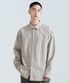 릴렉스드 워시드 포플린 셔츠 [라이트 웜 그레이]