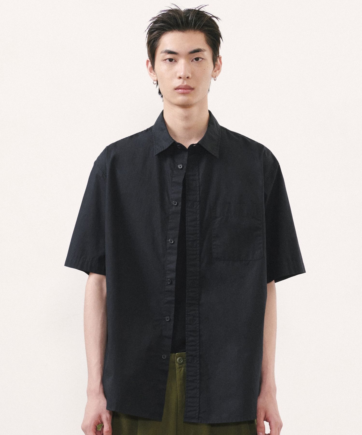 MUSINSA | MUSINSA STANDARD Relaxed Washed Poplin Short