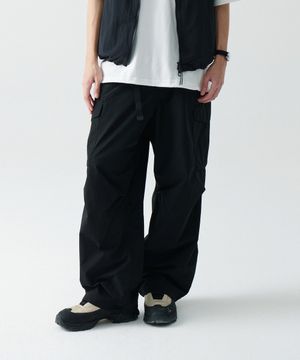 [시티 레저] NP 와이드 벨티드 카고 팬츠 [블랙]