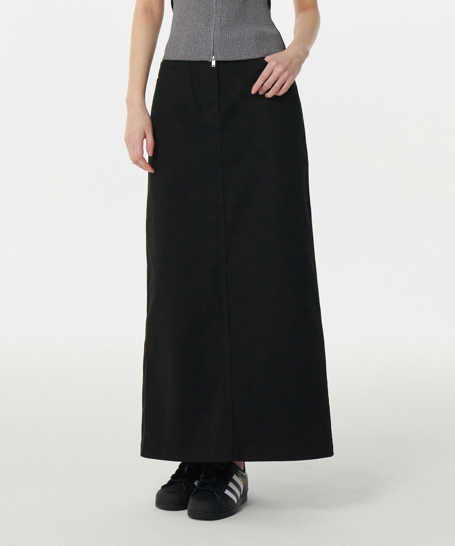 スカート musinsastandardwoman Women's CP Maxi Skirt Black MWDKS102-BK MUSINSA公式 | MUSINSA STANDARD WOMAN Women's CP Maxi Skirt